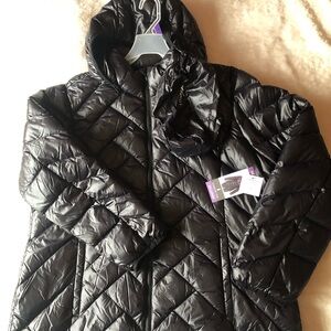 London Fog Black Packable Puffer Coat